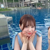 NMB48・水田詩織、タイ・サムイ島で水着谷間ショット 画像