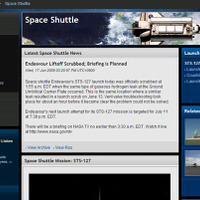 エンデバー打ち上げ延期を伝えるNASAのページ