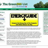 Green500.orgサイト（画像）