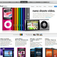 　米アップルは9日（現地時間）、ビデオカメラを搭載したiPod nanoなど新製品を発表した。