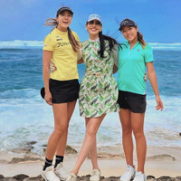 アンミカ、女子プロゴルファー・エイミーコガらと美脚際立つ3ショット公開 画像