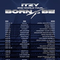 ITZY、5月に日本公演が決定！2度目のワールドツアー「BORN TO BE」開催を発表