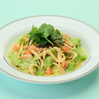 桜えびとそら豆の春色クリームパスタ