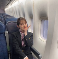 福山絢水のCA姿にファン興奮「飛行機に何回も乗りたいです！」