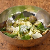 ツブ貝とアサリのジェノベーゼ麺