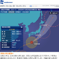 ウェザーニュース台風情報