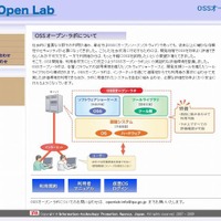 「OSSオープン・ラボ」サイト（画像）