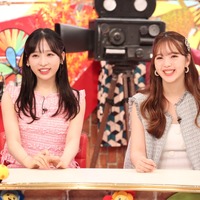 （左から）小栗有以（AKB48）、藤田ニコル　(C)フジテレビ