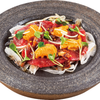 雲丹と馬肉のカルパッチョ風