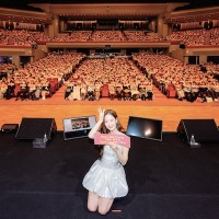 日本でファンミーティングを開催したパク・ミニョン　(C)FRAU INTERNATIONAL