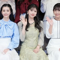 （左から）大島璃音、小林李衣奈、山岸愛梨【撮影：小宮山あきの】