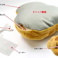 「恐竜の足型USBあったかスリッパ」