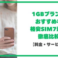 月1GBで十分？おすすめ格安SIM7選！料金・速度・通話プランを12社で徹底比較