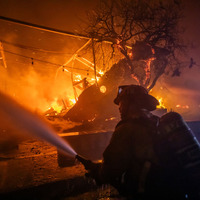 アメリカ・ロサンゼルス周辺で山火事発生（Photo by Apu Gomes/Getty Images）