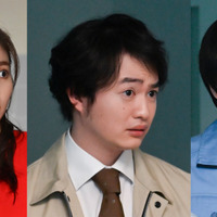 2月5日放送『問題物件』に出演する堀田茜、森永悠希、堀家一希　(C)フジテレビ