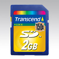2Gバイトの150倍速SDメモリーカード「TS2GSD150」