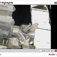 　NASAは、YouTubeの公式チャンネルに国際宇宙ステーション（ISS）に滞在しているクルーによるスペースウォーク（船外活動）の様子を伝える映像をアップしている。