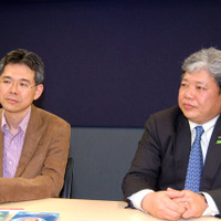 スタジオジブリ 映像部技術部長の奥井敦氏（左）とパナソニックハリウッド研究所 所次長の柏木吉一郎氏（右）
