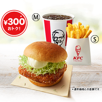 「ケンタランチ 和風チキンカツバーガーセット」