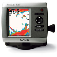 カラー液晶を持つ魚群探知機のfishfinder 400C