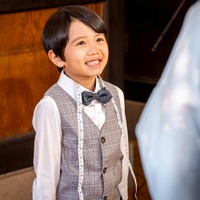 湯本晴（「テーラークサカベ」店主の息子・昭平役）　（C）フジテレビ