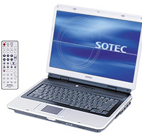 　ソーテックは、15.4型のワイド輝き液晶ディスプレイやDVD+R DL書き込み対応DVDスーパーマルチドライブを搭載したノートPC「WinBook WGシリーズ」2機種4モデルを8月24日に発売した。