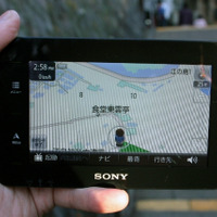 NV-U75の徒歩モードの画面