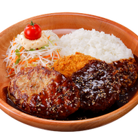 メンチカツペッパーソース&ハンバーグディッシュ