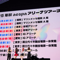 『MY-J presents aespa JAPAN FANMEETING 2025“To MY WORLD”』　撮影：上西由華