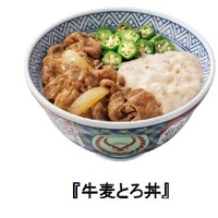 『牛皿麦とろ御膳』『牛麦とろ丼』『冷汁』