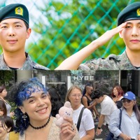 18時間かけて韓国HYBE本社に来た猛者も　V＆RM除隊で世界中の「ARMY」が集結
