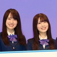 乃木坂46の賀喜遥香と筒井あやめ【撮影：浜瀬将樹】