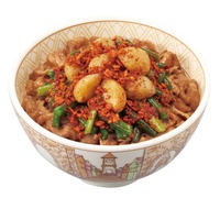 トリプルニンニク牛丼　(並盛) 830円