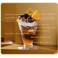 オランジュショコラナッツパフェ　盛り合わせ内容