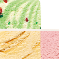 【フレーバー】上段：ポッピングシャワー　下段：内側から キャラメルリボン、ストロベリー