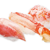 本ズワイガニ三種盛り 390円
