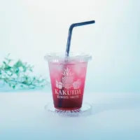 生フルーツ黒酢炭酸割りジュース(赤しそ)　イートイン550円(300ml)