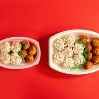 こだわり肉シュウマイ＆肉団子（黒酢入りだれ）（税込468円）