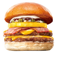 ダブルBBQパイン絶品チーズバーガー　840円