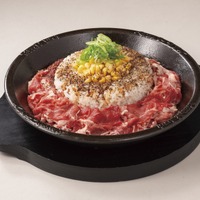 肉の日WEEK　お肉大盛ビーフペッパーライス（ライス普通）お肉増量（税込み1,090円）
