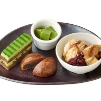 和心贅沢盛り皿 590円／和心贅沢盛り皿とお抹茶のセット 800円