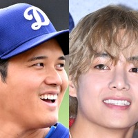 「オオタニの隣でも引けを取らない体格」BTS・Vと大谷翔平の対面に韓国メディア各社熱狂！「世紀の出会い」「史上最高の2SHOT」