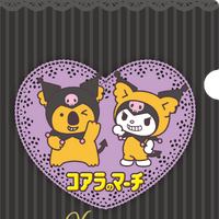 「クロミ×コアラのマーチ」特典クリアファイルデザイン© 2025 SANRIO CO., LTD. APPROVAL NO. L661648　　　ⓒL/KMP