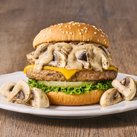 NEW！トリプルマッシュルームチーズバーガー（ポルチーニクリームソース）