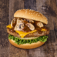 マッシュルームチーズバーガー（トリュフデミグラスソース）
