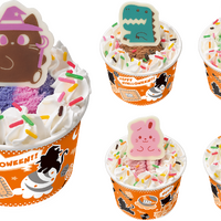 にゃろうぃん ハッピーフレンズ（くろねこ／きょうりゅう／ぱんだ／うさぎ／ぺんぎん）450円