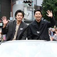 大河ドラマ『豊臣兄弟！』仲野太賀＆小栗旬が名古屋まつりに登場！人生初のパレードに小栗「パワーをもらいました」 画像
