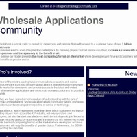Wholesale Applications Communityサイト（画像）