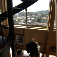 螺旋階段は上りながらでも景色が楽しめる＠MBS