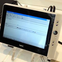 NEC製のLTE対応Android端末からリモートデスクトップでWindows PCに接続。この端末も実際にカテゴリ3の能力を持っているという